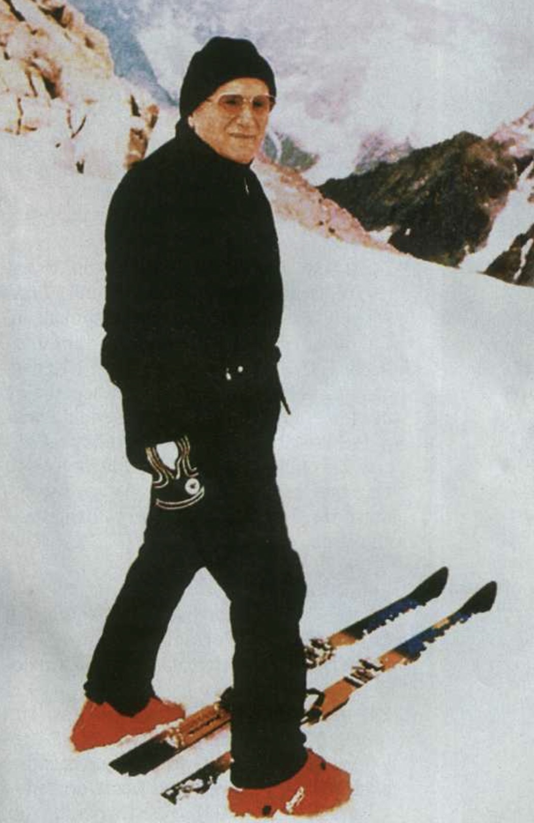 Pope Pope John Paul II skiing Circa 